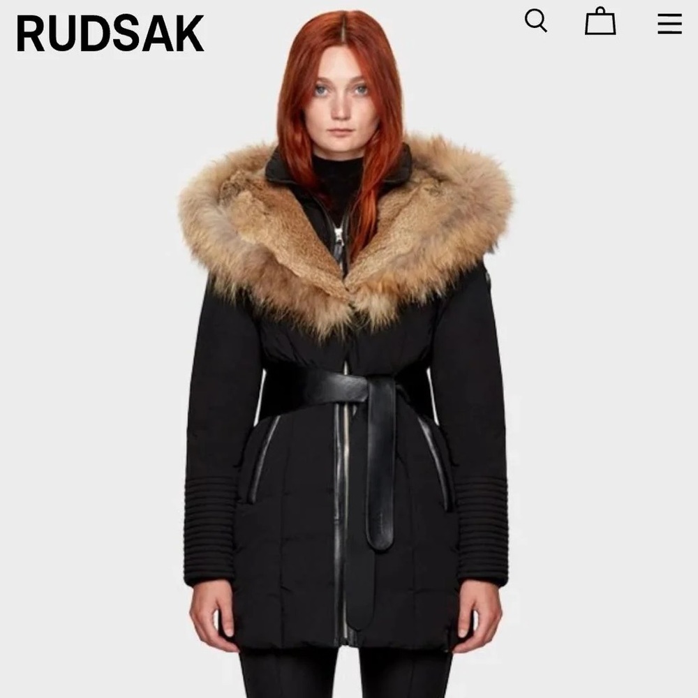 RUDSAK Moda Parka Black Puffer Jacket - Picture 2 of 10